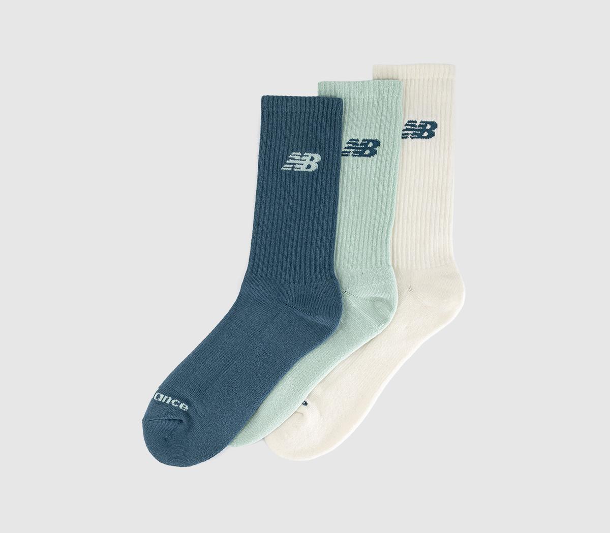 New Balance SocksNb Everyday Crew SocksTeal Jade Sea Salt