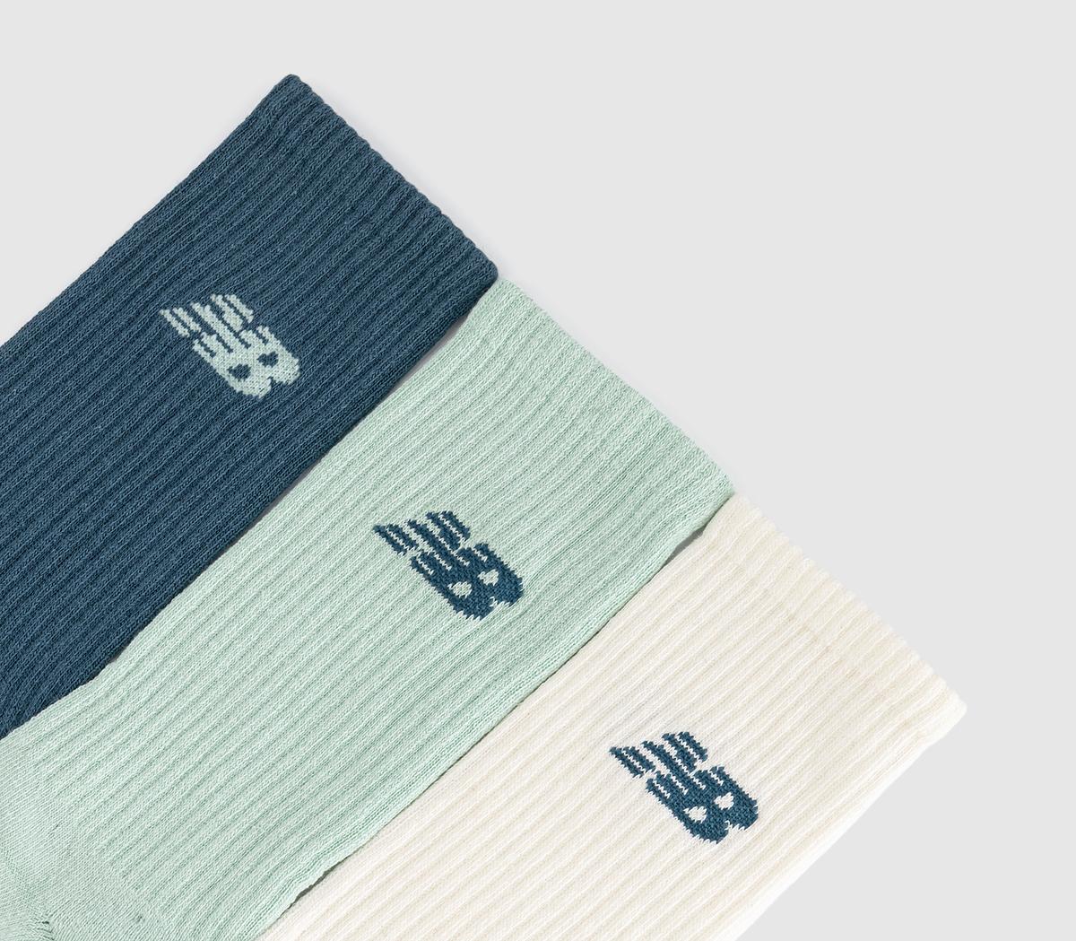 New Balance SocksNb Everyday Crew SocksTeal Jade Sea Salt
