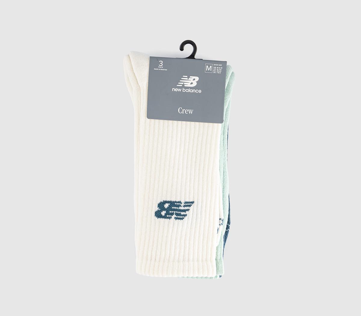 New Balance SocksNb Everyday Crew SocksTeal Jade Sea Salt