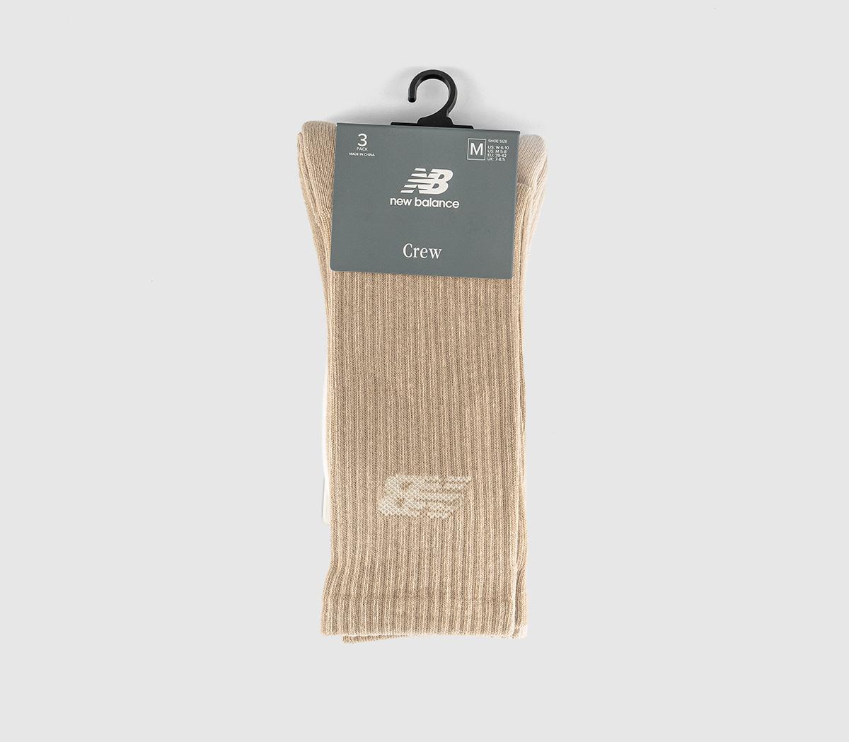 New Balance SocksNB Everyday Crew SocksCream Beige