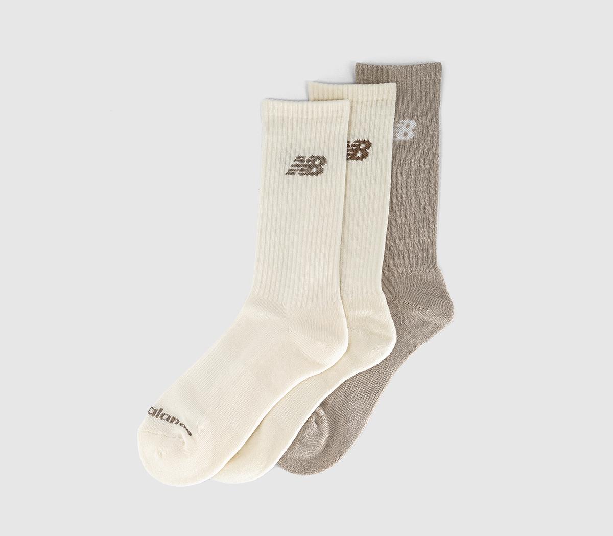 New Balance SocksNb Everyday Crew SocksSea Salt Timberwolf Cream