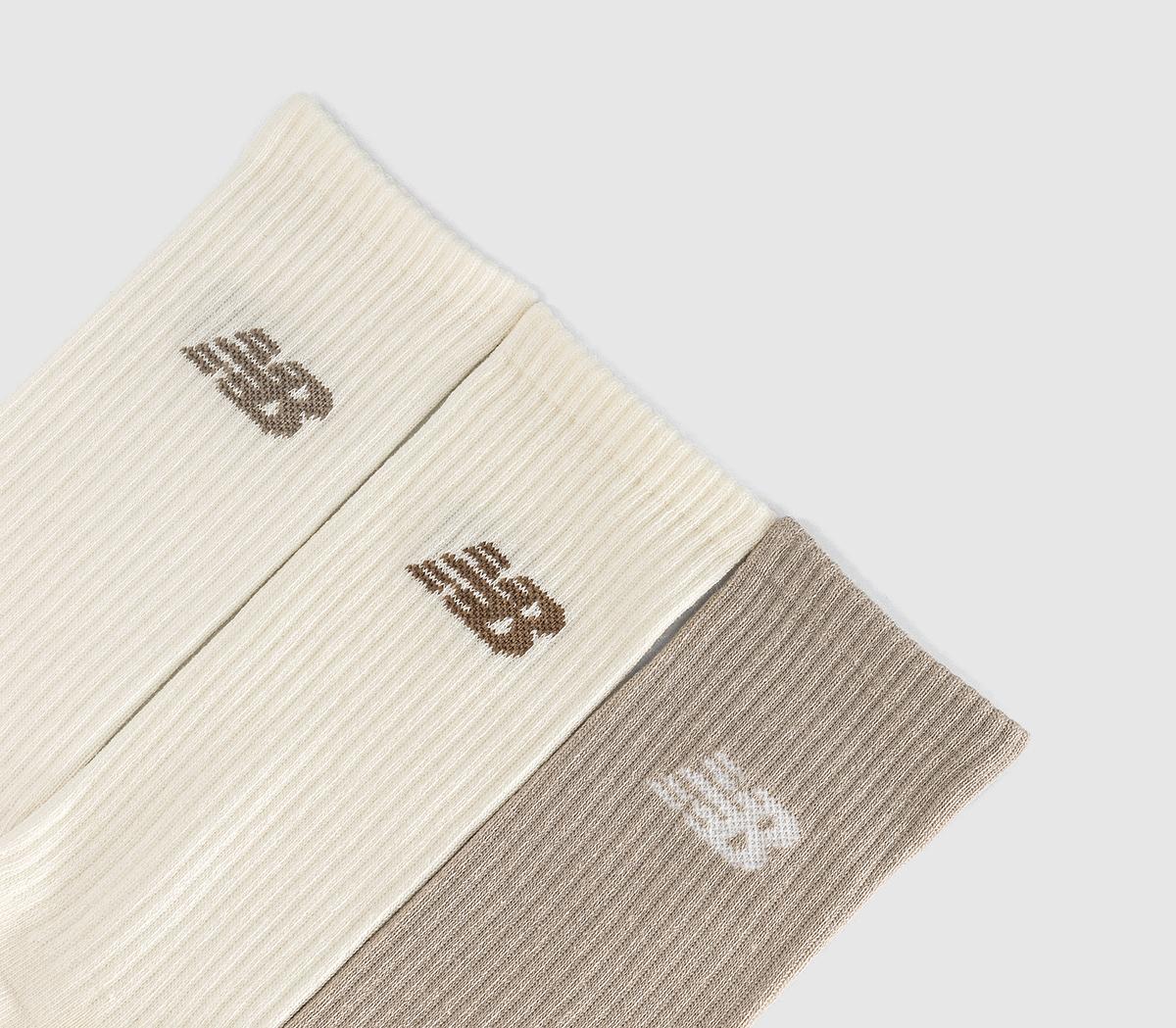 New Balance SocksNb Everyday Crew SocksSea Salt Timberwolf Cream