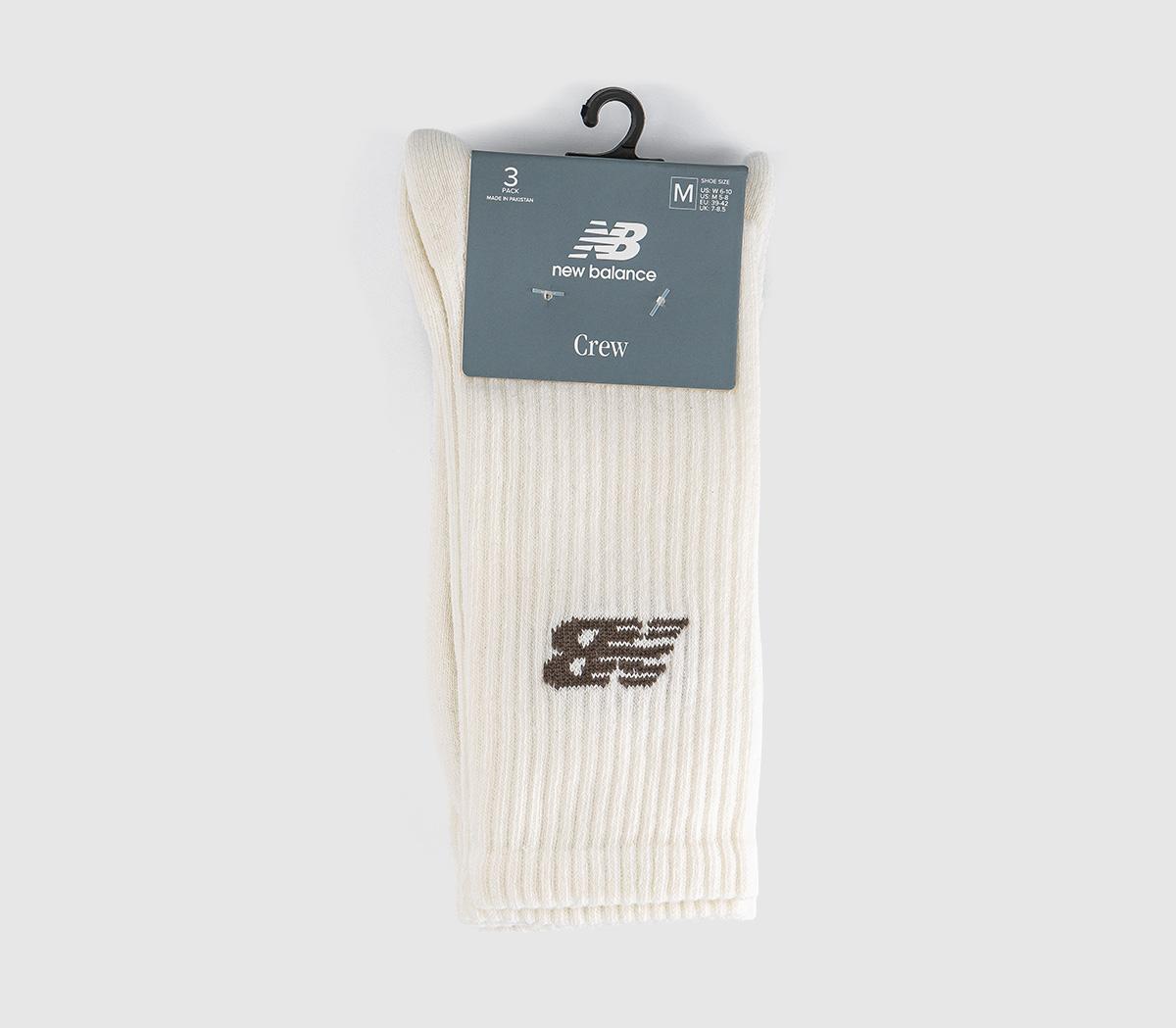 New Balance SocksNB Everyday Crew SocksSea Salt Navy Teal Brown