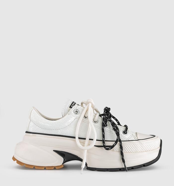 Converse Run Star Crush Trainers Vintage White Egret Black