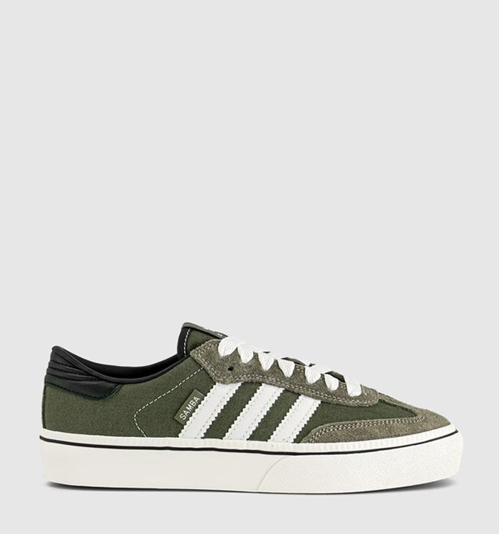 adidas Samba ST Trainers Olive Strata Cloud White Black
