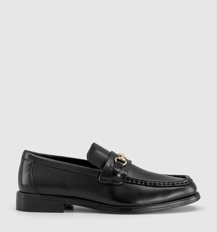 OFFICE Munich Snaffle Loafers Black Leather