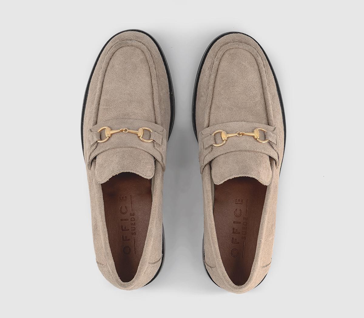 OFFICEMunich Snaffle LoaferTaupe Suede