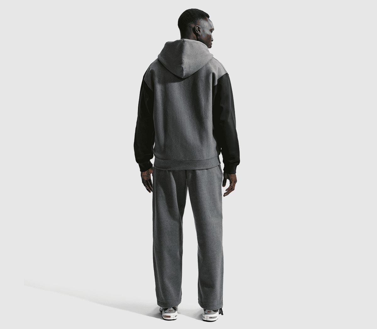 NikeCentral Cee Syna World FZ Fleece HoodieCharcoal Heather Black
