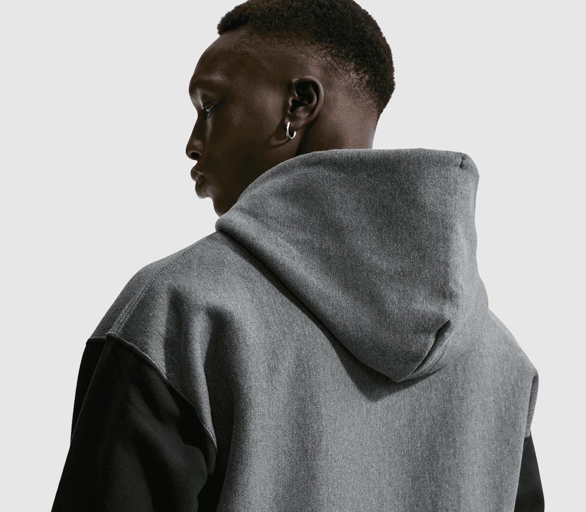 NikeCentral Cee Syna World FZ Fleece HoodieCharcoal Heather Black