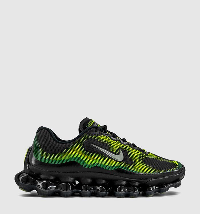 Nike Air Liquid Max Trainers Black Chrome Green Apple Volt Radiant Greenclear
