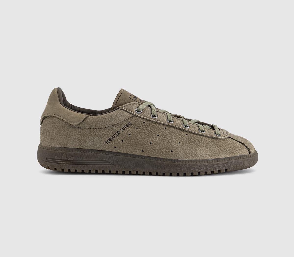 Adidas Tobacco Super Trainers Blanch Dust Cargo Trace Cargo Brown in Men's Size 9, Offspring