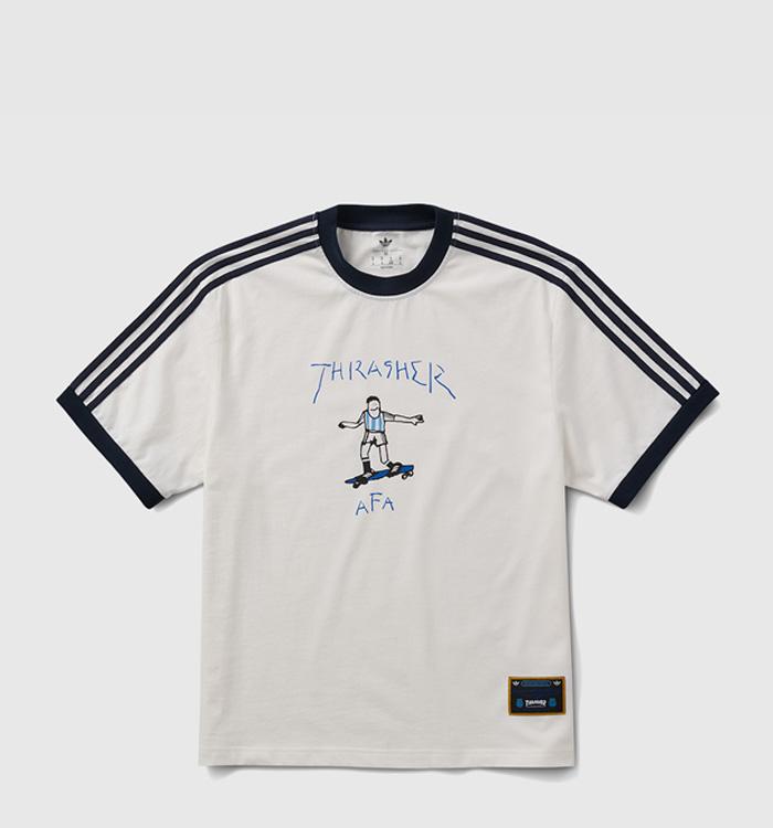 adidas adidas x Thrasher Gonz Ringer Tee Core White