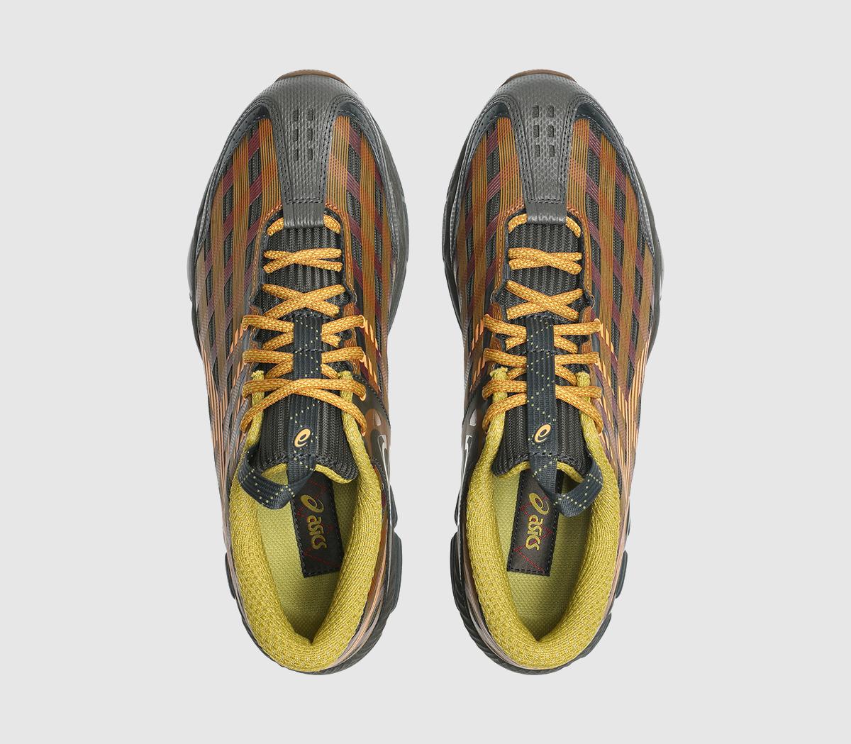 ASICSUS8-S Gel-SJ33 TrainersKiko Curation Black Coffee Orange Lily