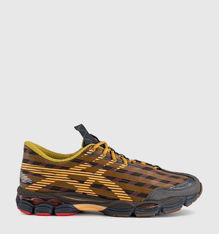 ASICS US8-S Gel-SJ33 Trainers Kiko Curation Black Coffee Orange Lily