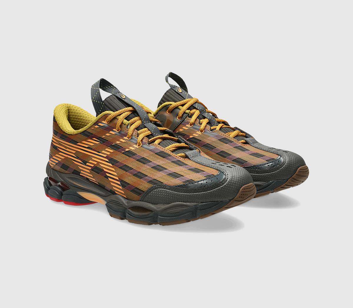 ASICSUS8-S Gel-SJ33 TrainersKiko Curation Black Coffee Orange Lily