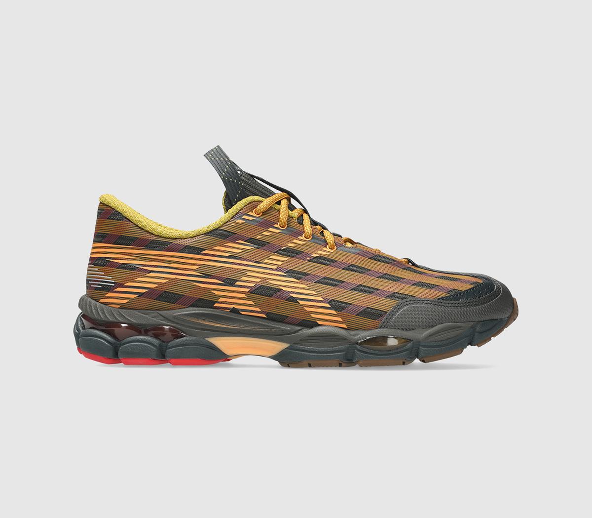 ASICSUS8-S Gel-SJ33 TrainersKiko Curation Black Coffee Orange Lily