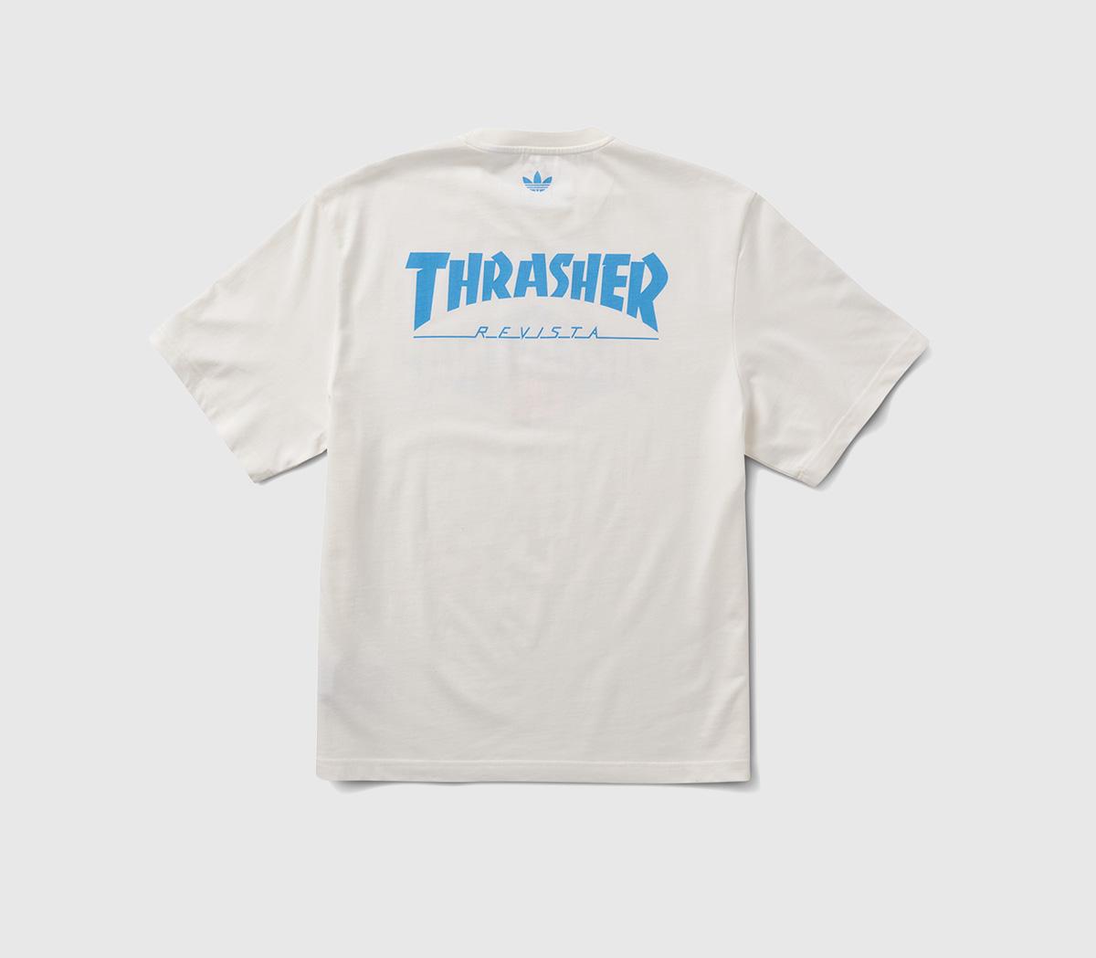adidasx Thrasher Argentina Tee ShirtAfa Core White