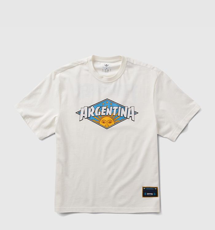 adidas x Thrasher Argentina Tee Shirt Afa Core White