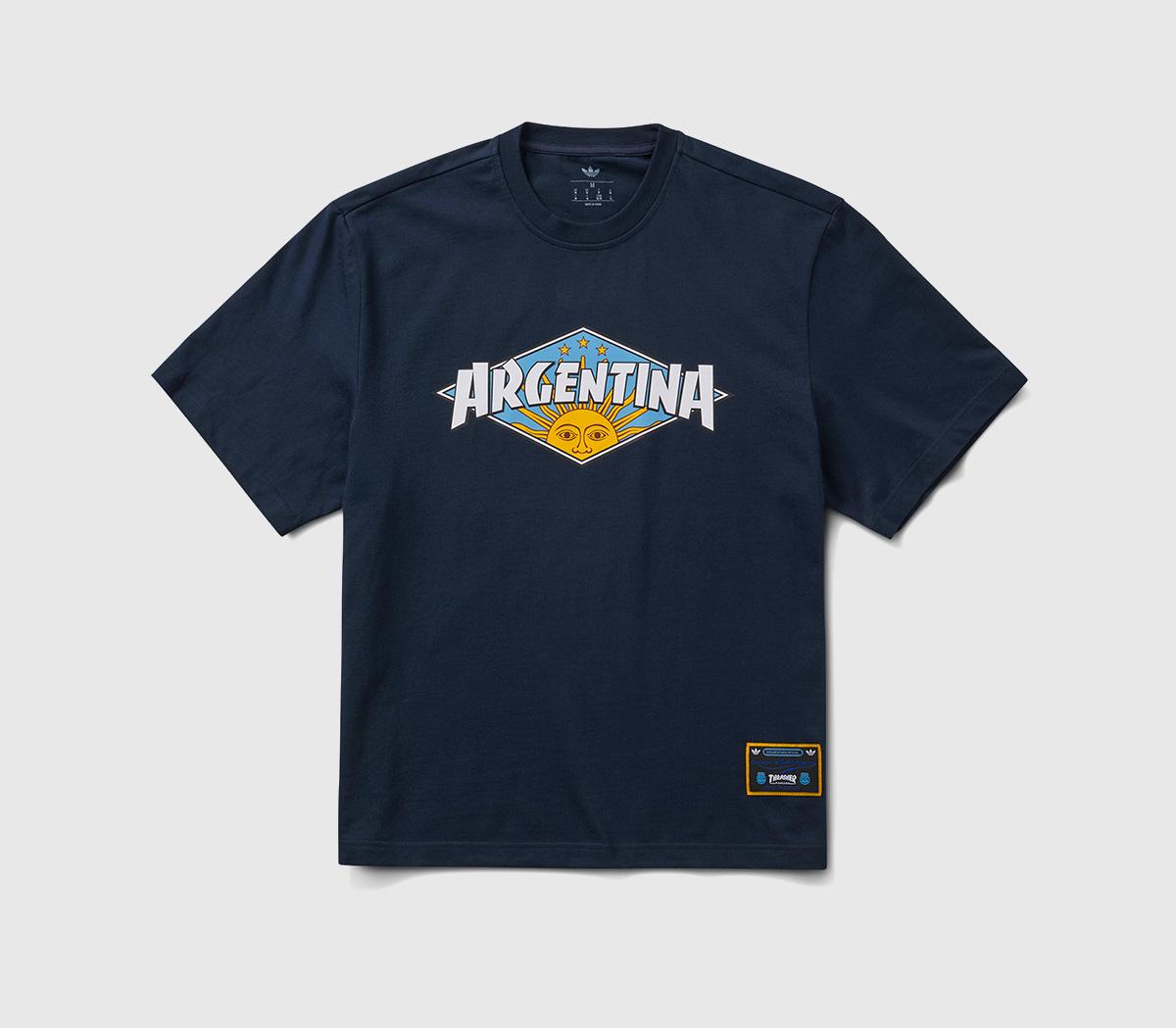 adidasadidas x Thrasher Argentina Tee ShirtAfa Night Navy