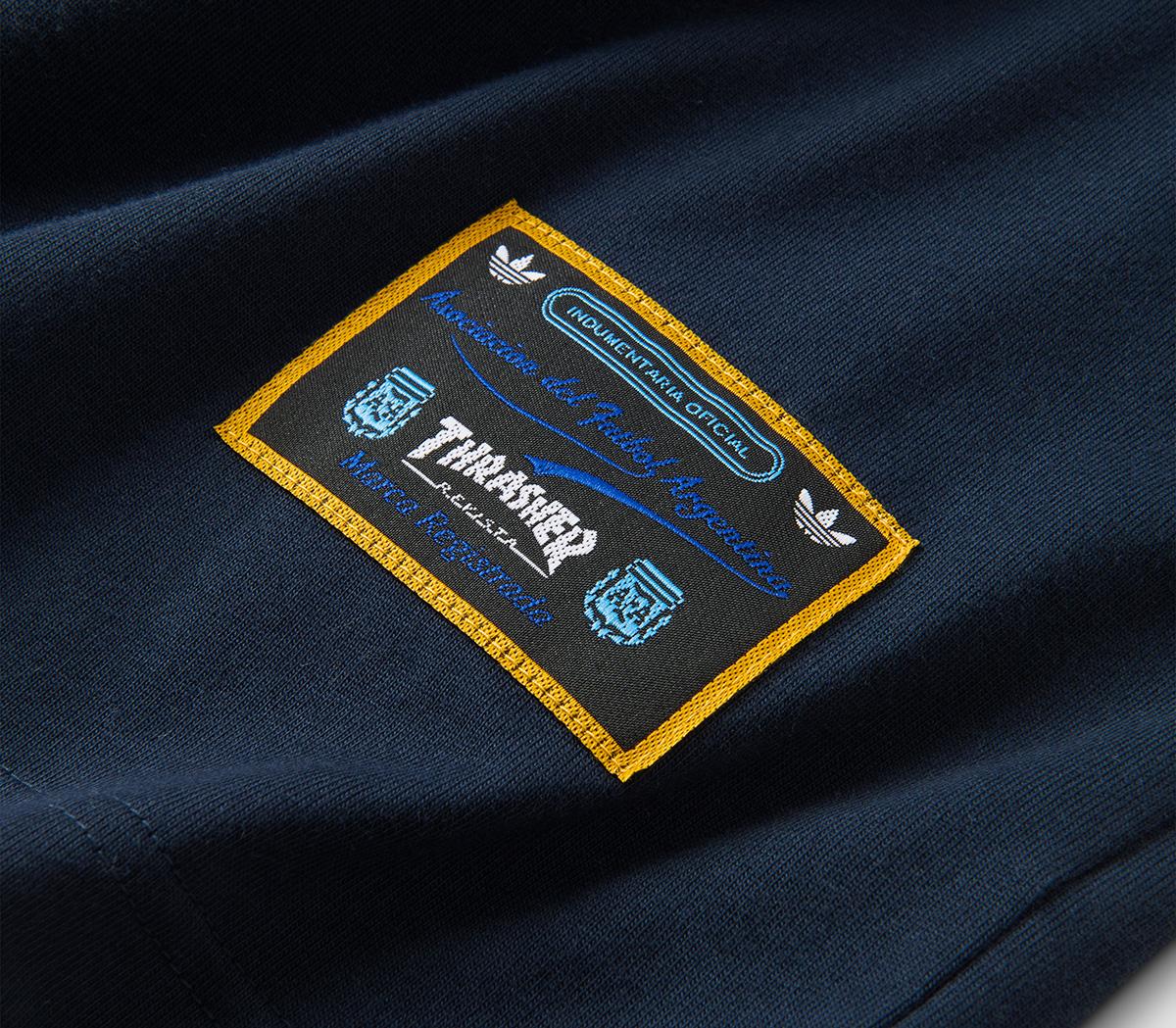 adidasadidas x Thrasher Argentina Tee ShirtAfa Night Navy