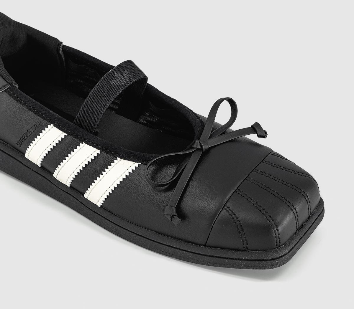 adidasJENNIE x adidas Superstar Square Ballet TrainersBlack White Black
