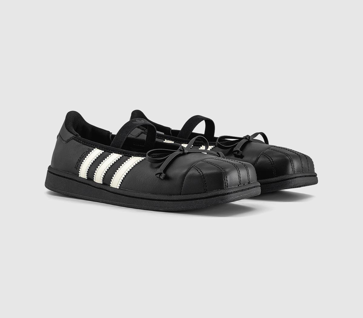 adidasJENNIE x adidas Superstar Square Ballet TrainersBlack White Black