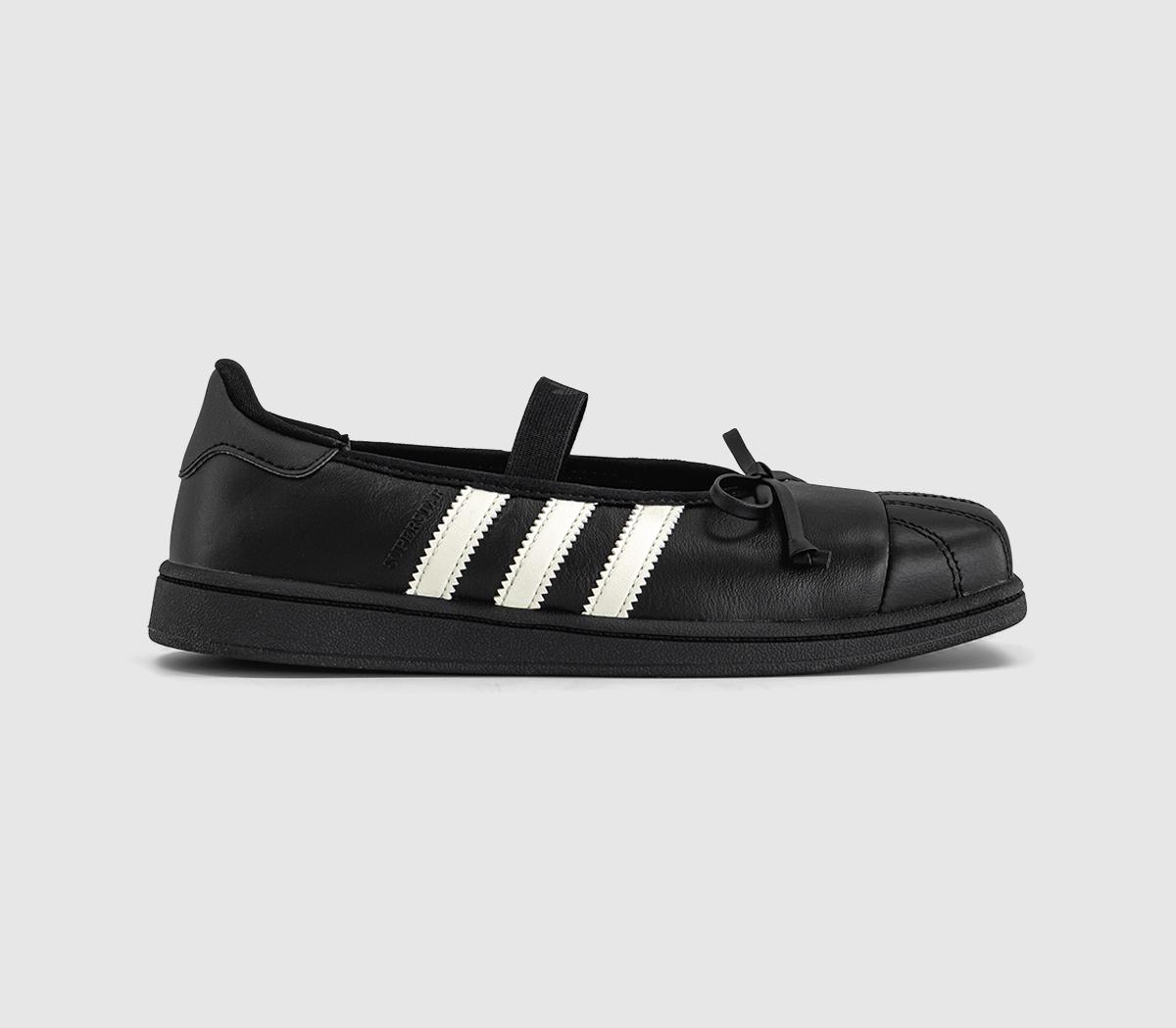 adidasJENNIE x adidas Superstar Square Ballet TrainersBlack White Black