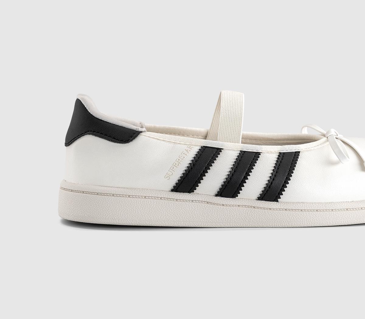adidasJENNIE x adidas Superstar Square Ballet TrainersWhite Black White