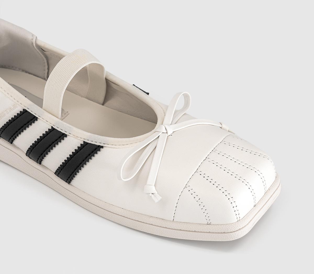 adidasJENNIE x adidas Superstar Square Ballet TrainersWhite Black White