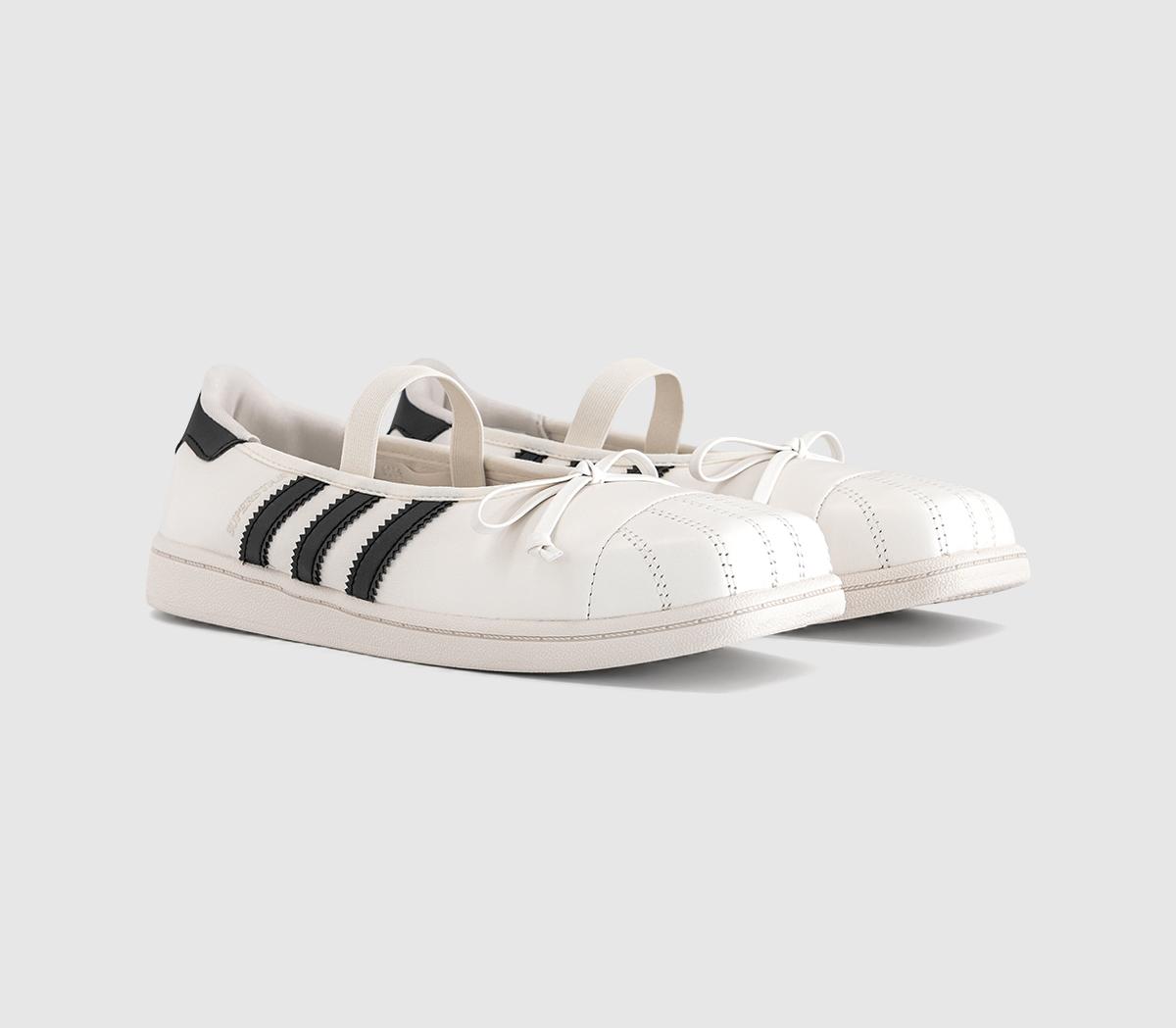adidasJENNIE x adidas Superstar Square Ballet TrainersWhite Black White