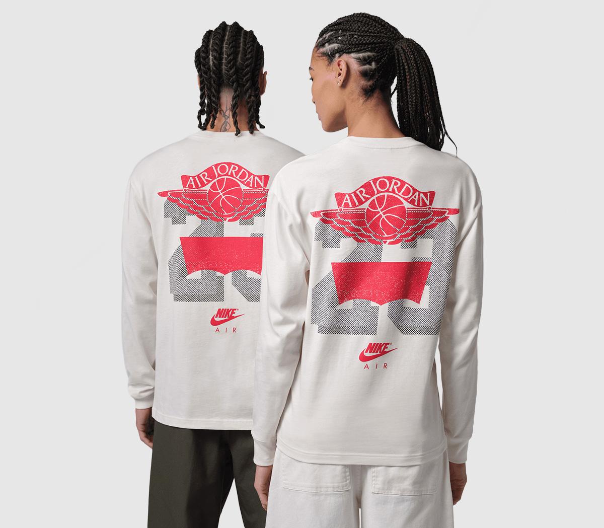 Jordan Air Jordan x Levi's Long Sleeve Tee Grey - Men's Clothing