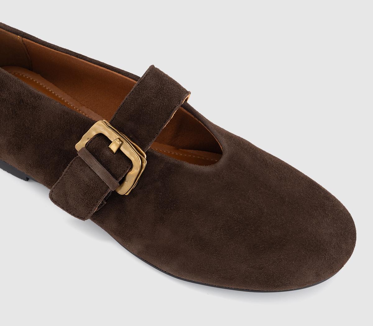Vagabond ShoemakersAleya Strap Ballet FlatsCoffee Suede