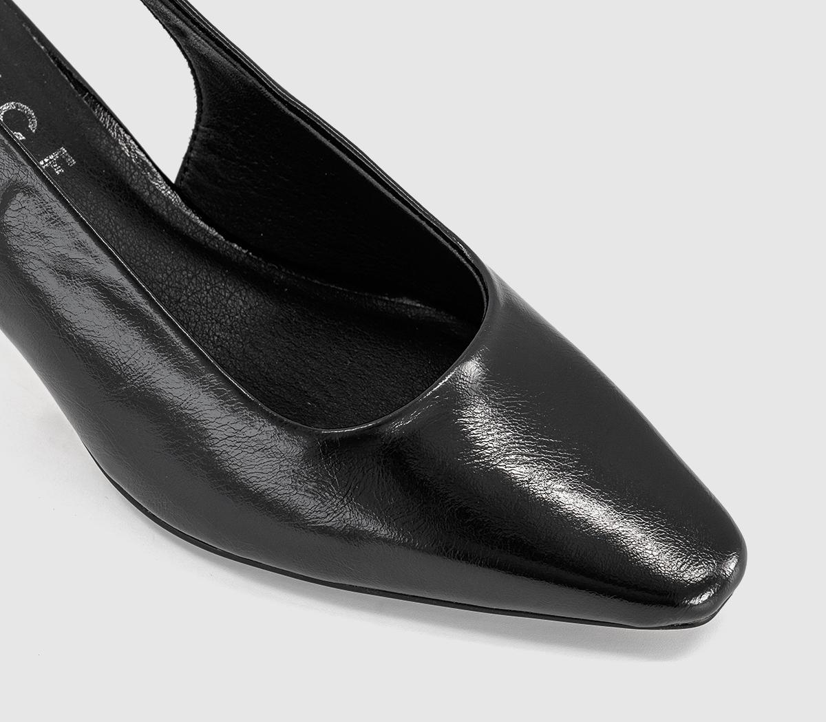 OFFICEMacie Chisel Toe Slingback Court HeelsBlack