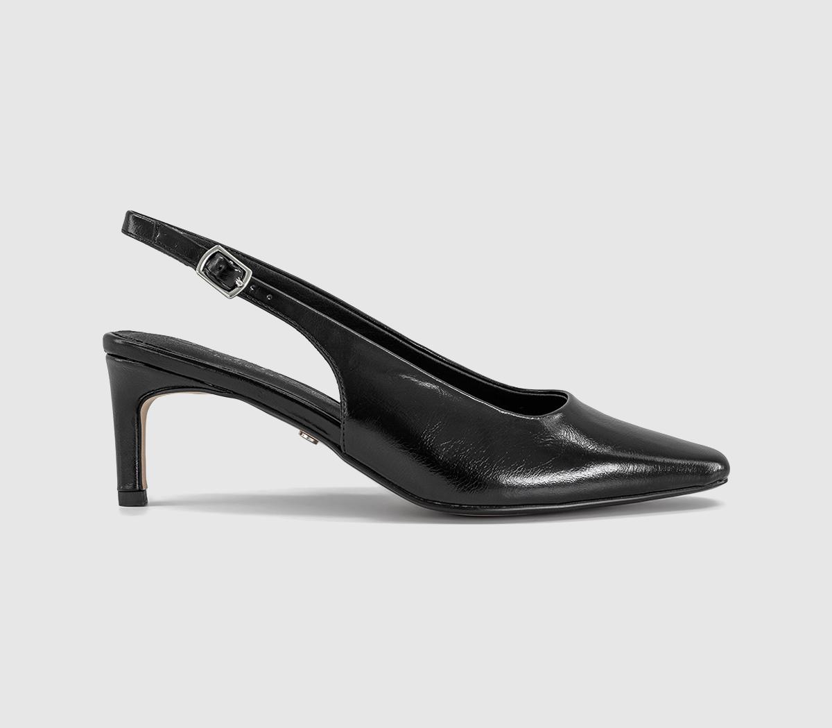 OFFICEMacie Chisel Toe Slingback Court HeelsBlack