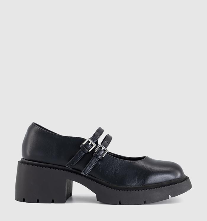 OFFICE Mercury Chunky Mary Janes Black