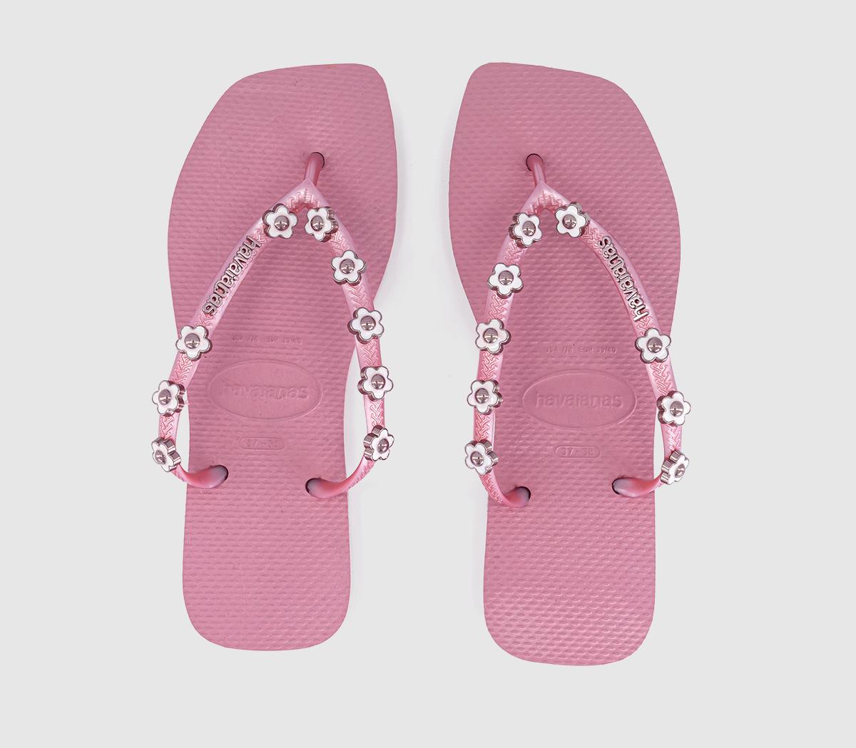 HavaianasSlim Square Stylish Flip FlopsRose Chiffon