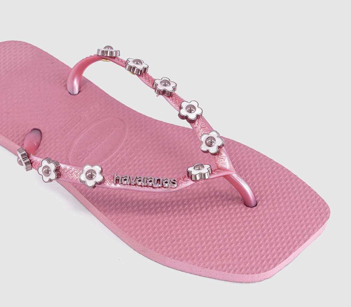 HavaianasSlim Square Stylish Flip FlopsRose Chiffon