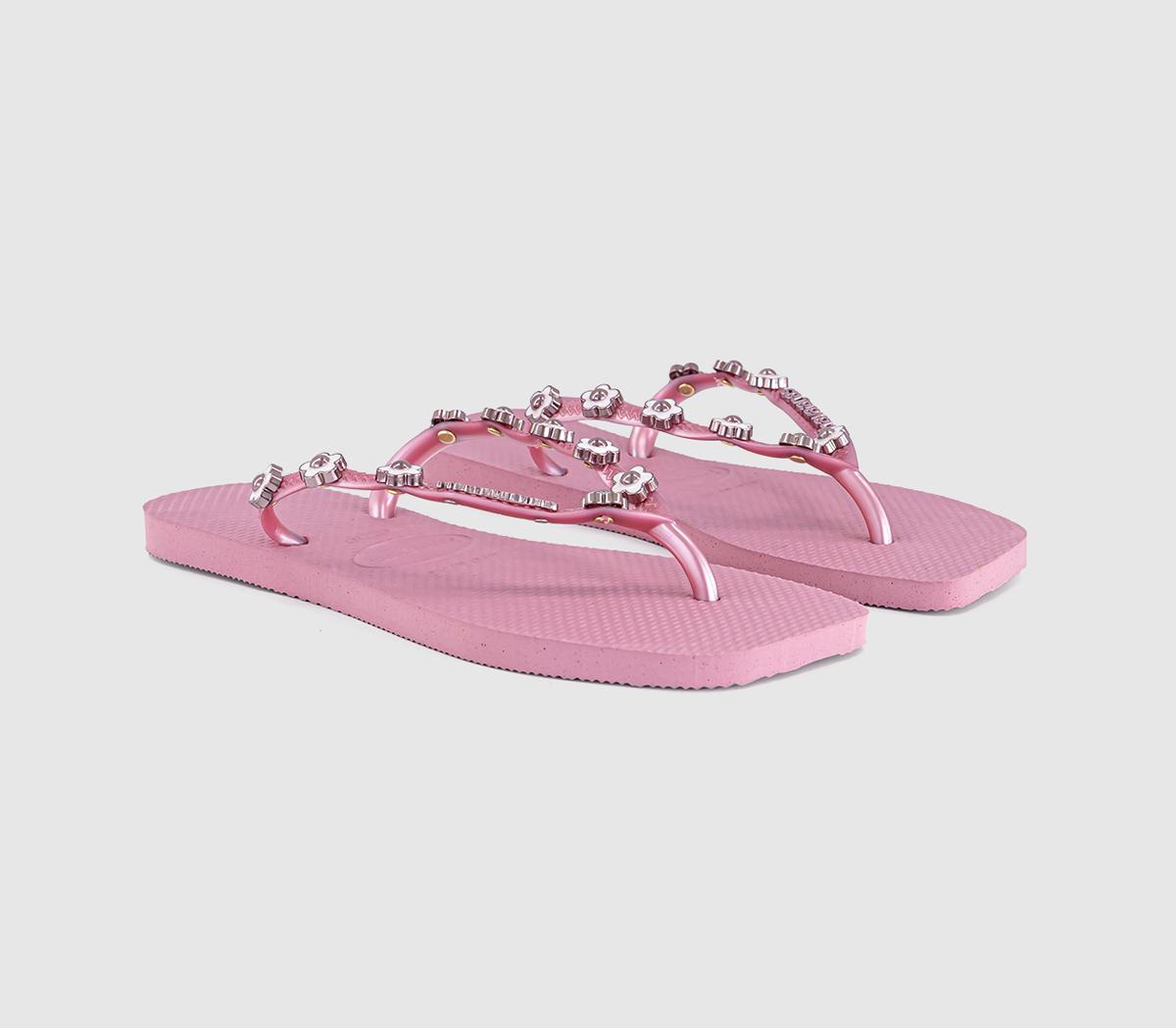 HavaianasSlim Square Stylish Flip FlopsRose Chiffon