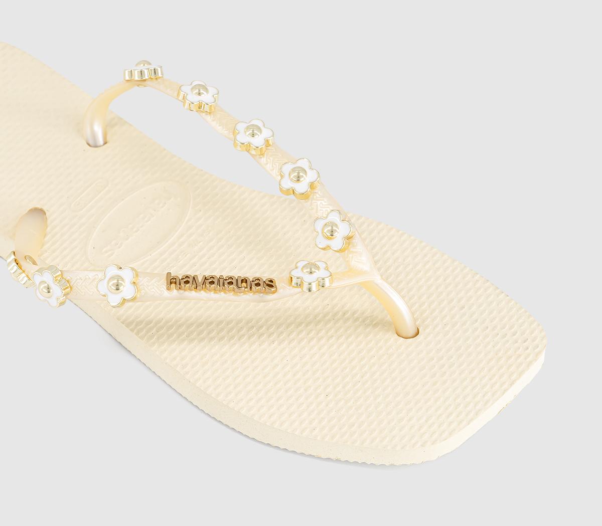 HavaianasSlim Square Stylish Flip FlopsButtercream