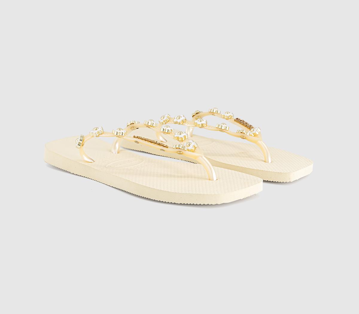 HavaianasSlim Square Stylish Flip FlopsButtercream