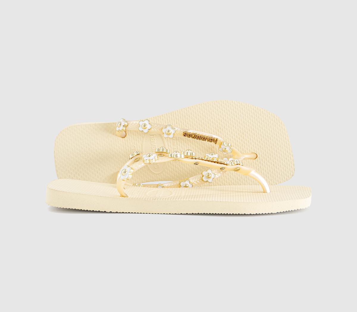 HavaianasSlim Square Stylish Flip FlopsButtercream