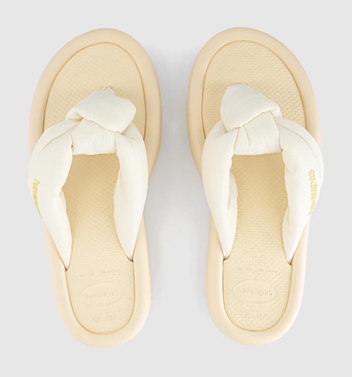 Havaianas Over Puffed Flip Flops Buttercream