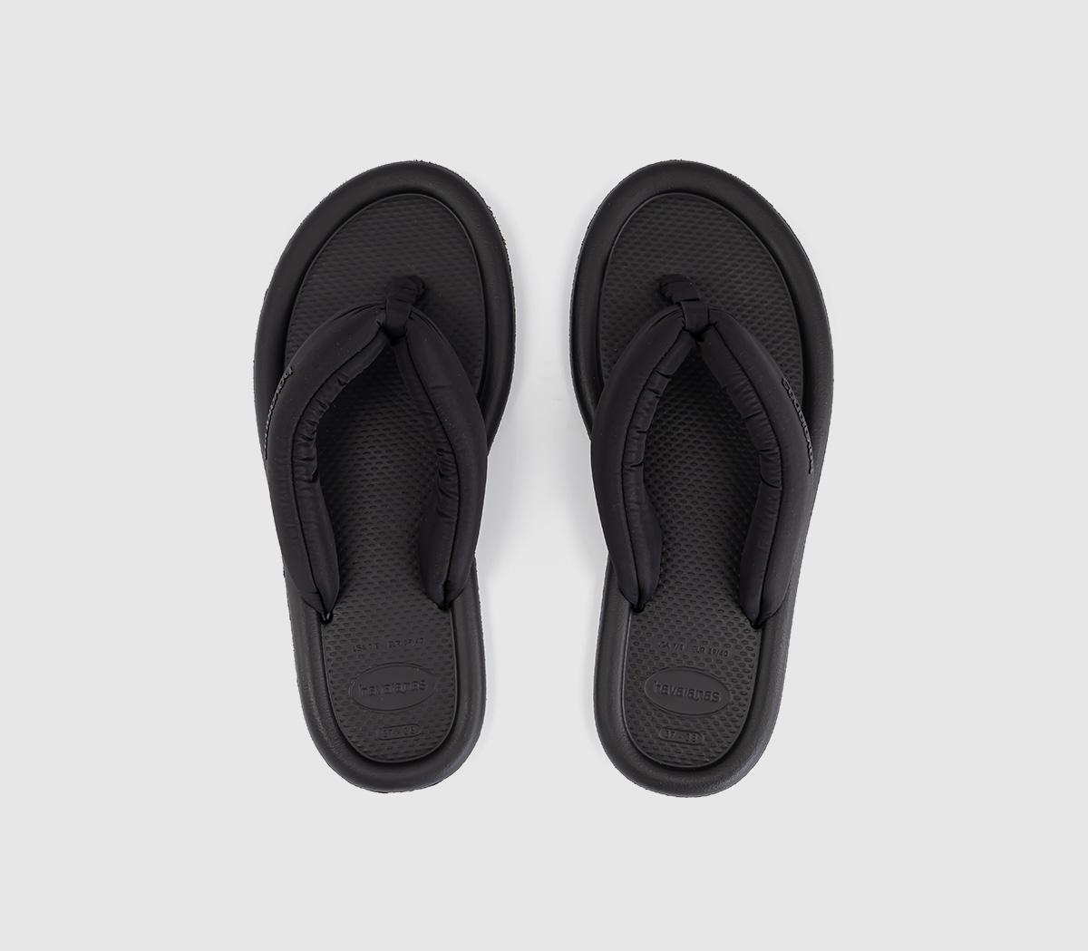 HavaianasMaxi Puffed Flip-FlopsBlack