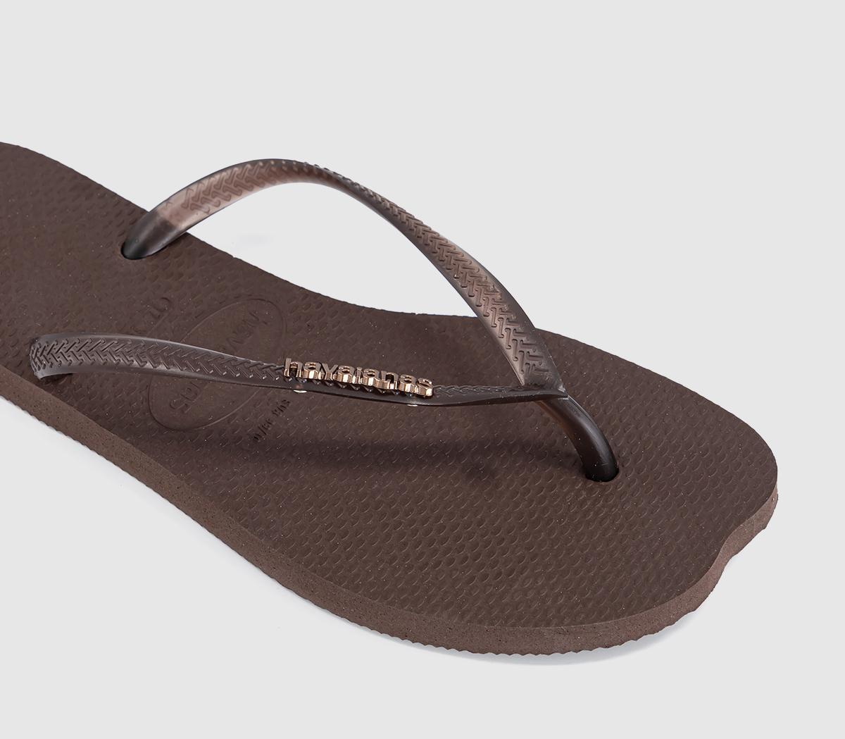 HavaianasSlim Split Flip FlopsBrown