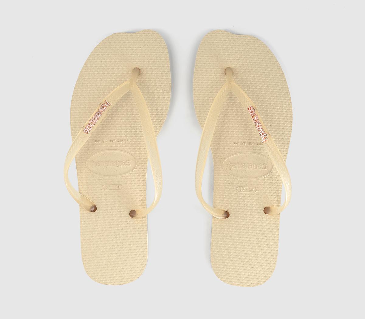 HavaianasSlim Split Flip FlopsButtercream