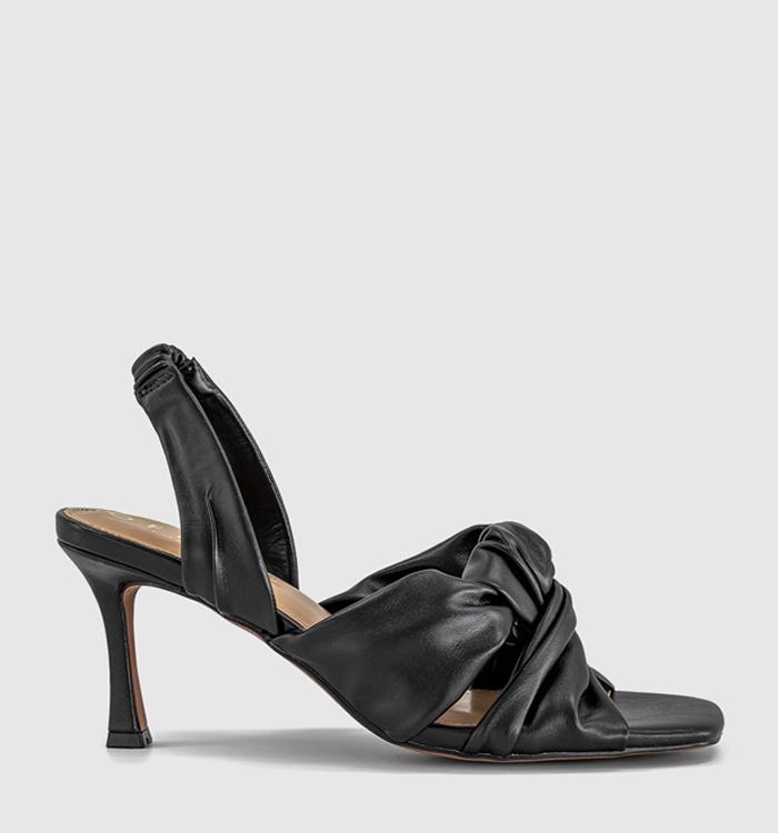 OFFICE Melani Twist Front Slingback Sandals Black