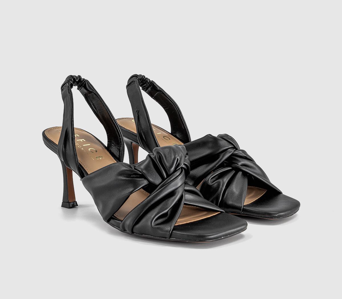 OFFICEMelani Twist Front Slingback SandalsBlack