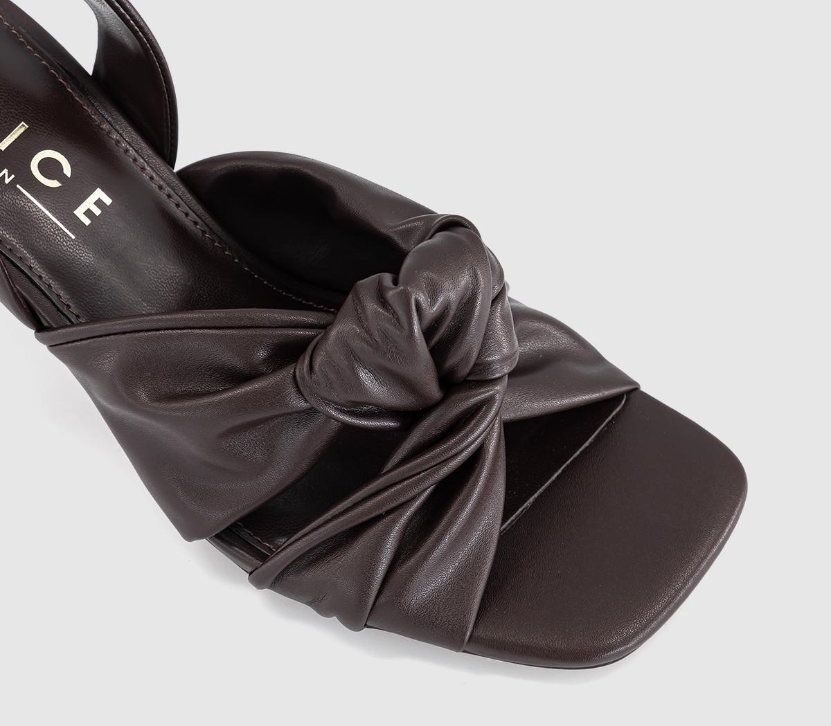 OFFICEMelani Twist Front Slingback SandalsBrown