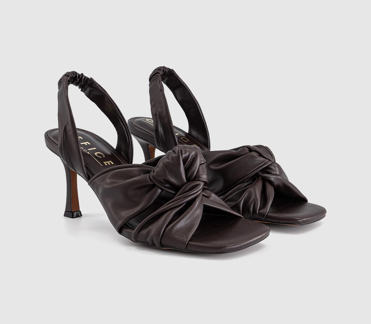 OFFICEMelani Twist Front Slingback SandalsBrown
