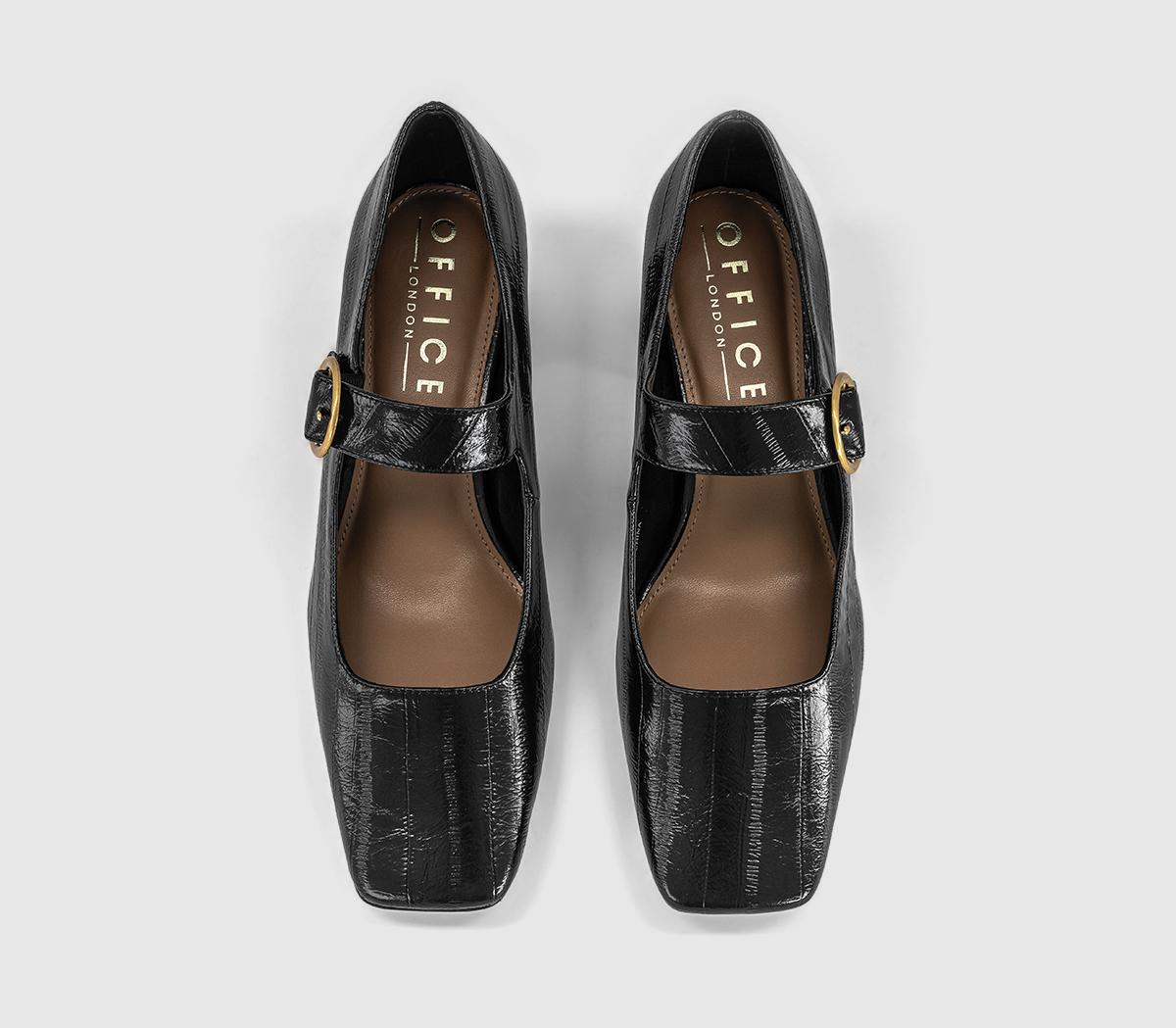 OFFICEMacaroon - Single Strap Mary JaneBlack